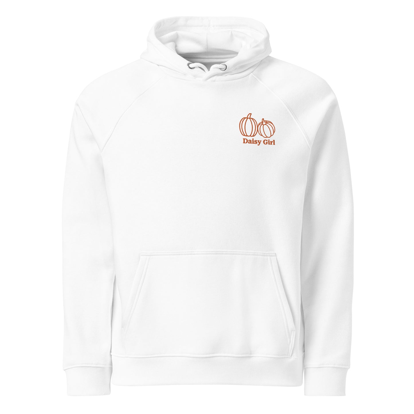 Orange Embroidered Pumpkin Hoodie