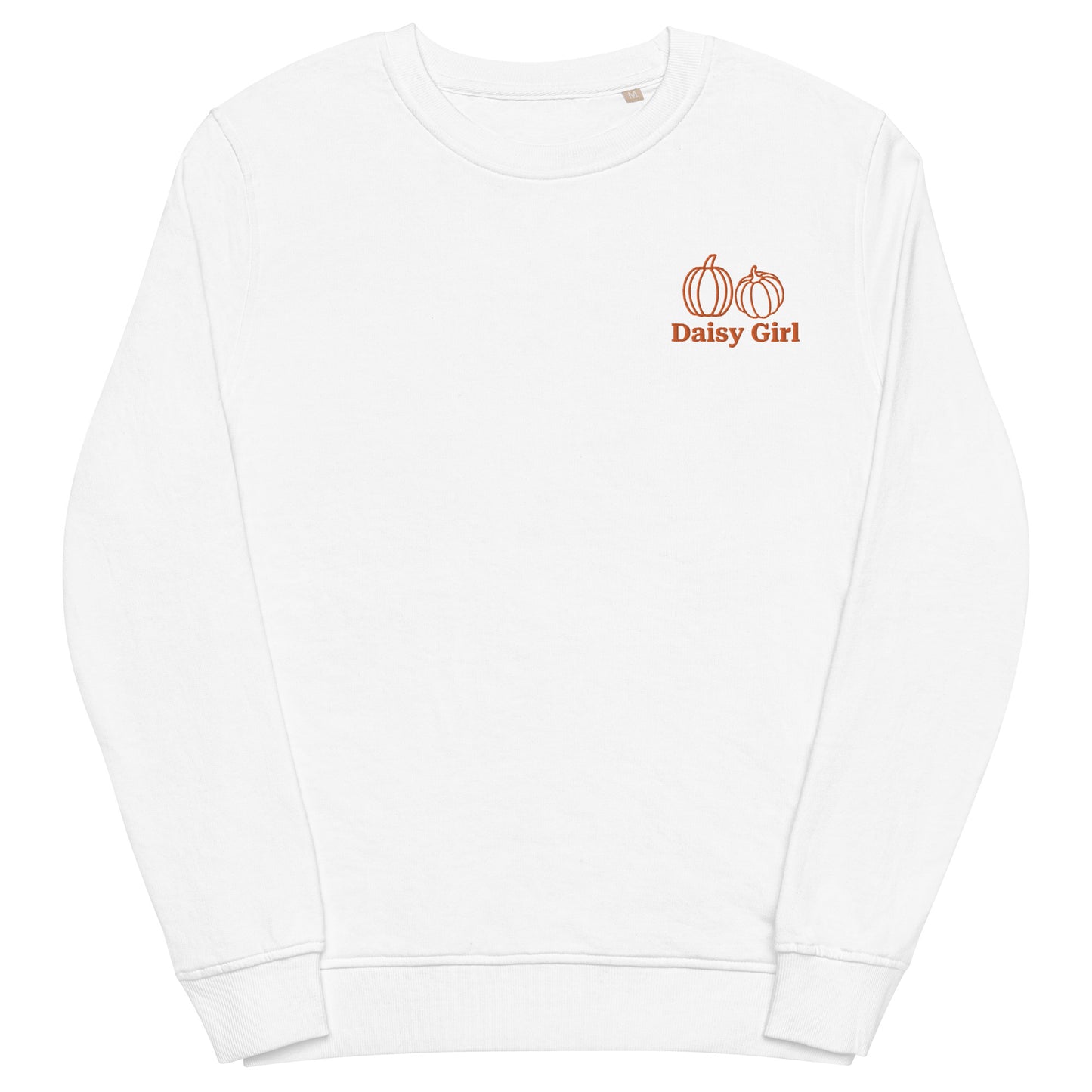 Orange Embroidered Pumpkin Sweatshirt